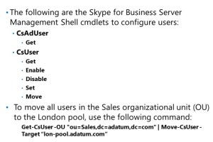 Configuring Users by Using the Skype for Business Server Management by David Papkin